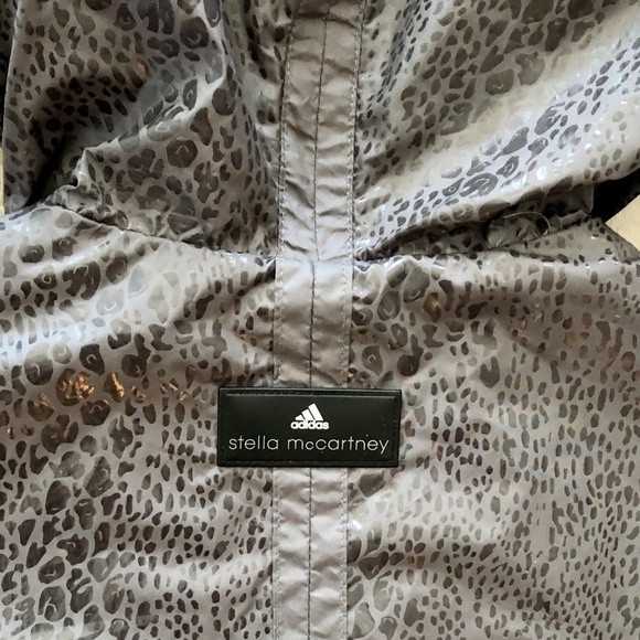 Stella McCartney X Adidas, Grey, Leopard Print, Windbreaker, Jacket, Size S - Picture 13 of 16